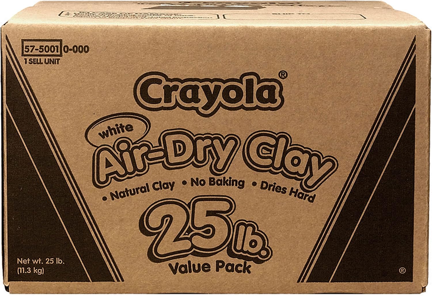 Crayola Air Dry Clay for Kids - White, 25lbs, Teacher Wishlist Supplies, Classroom Must Haves, Bulk Modeling Clay for Kids, No Bake, Sculpting & Molding Material