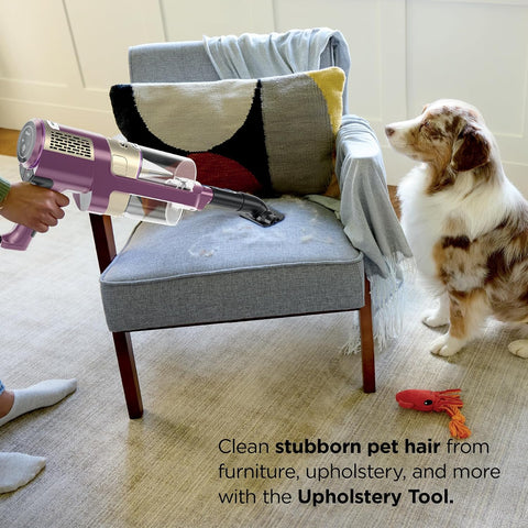 Shark PowerDetect Corded Stick Vacuum, HEPA, Pet Hair, Purple, HZ4001AMZ