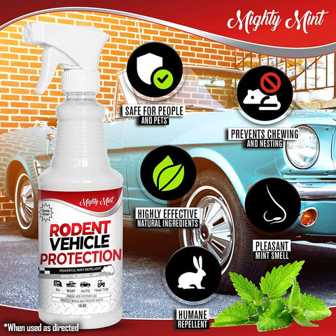 Mighty Mint Peppermint Oil Rodent Repellent Spray, 16 oz (Pack of 2)