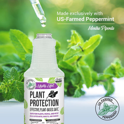 Mighty Mint Peppermint Oil Plant Protection Spray, 16 oz