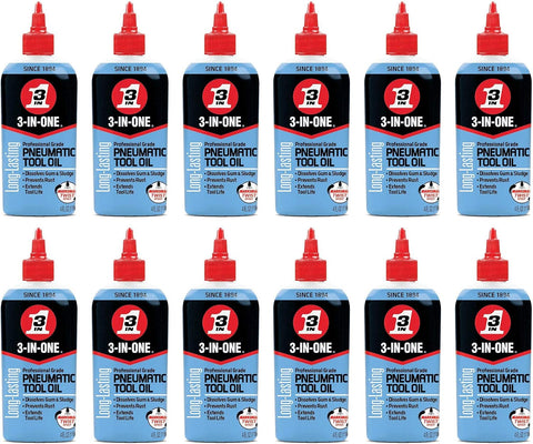 3-IN-ONE Professional Grade Pneumatic Tool Oil, 4 OZ [12-PACK]