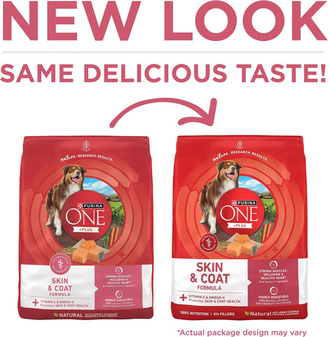 Purina ONE Plus Skin & Coat, Sensitive Stomach Dry Dog Food, 31.1 lb Bag