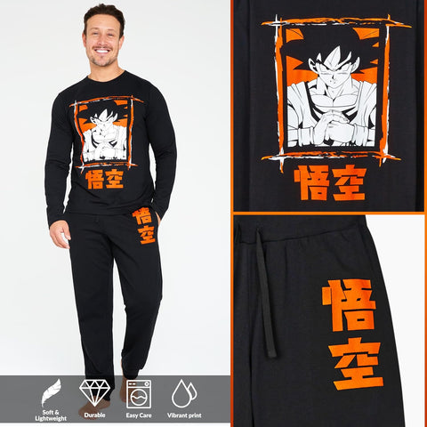 Dragon Ball Z Mens Pajamas Set, Soft Anime Pajamas for Men - Gifts for Him