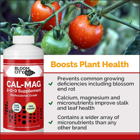 Bloom City Professional Grade Ultra Pure Cal-Mag Fertilizer, (8 oz)