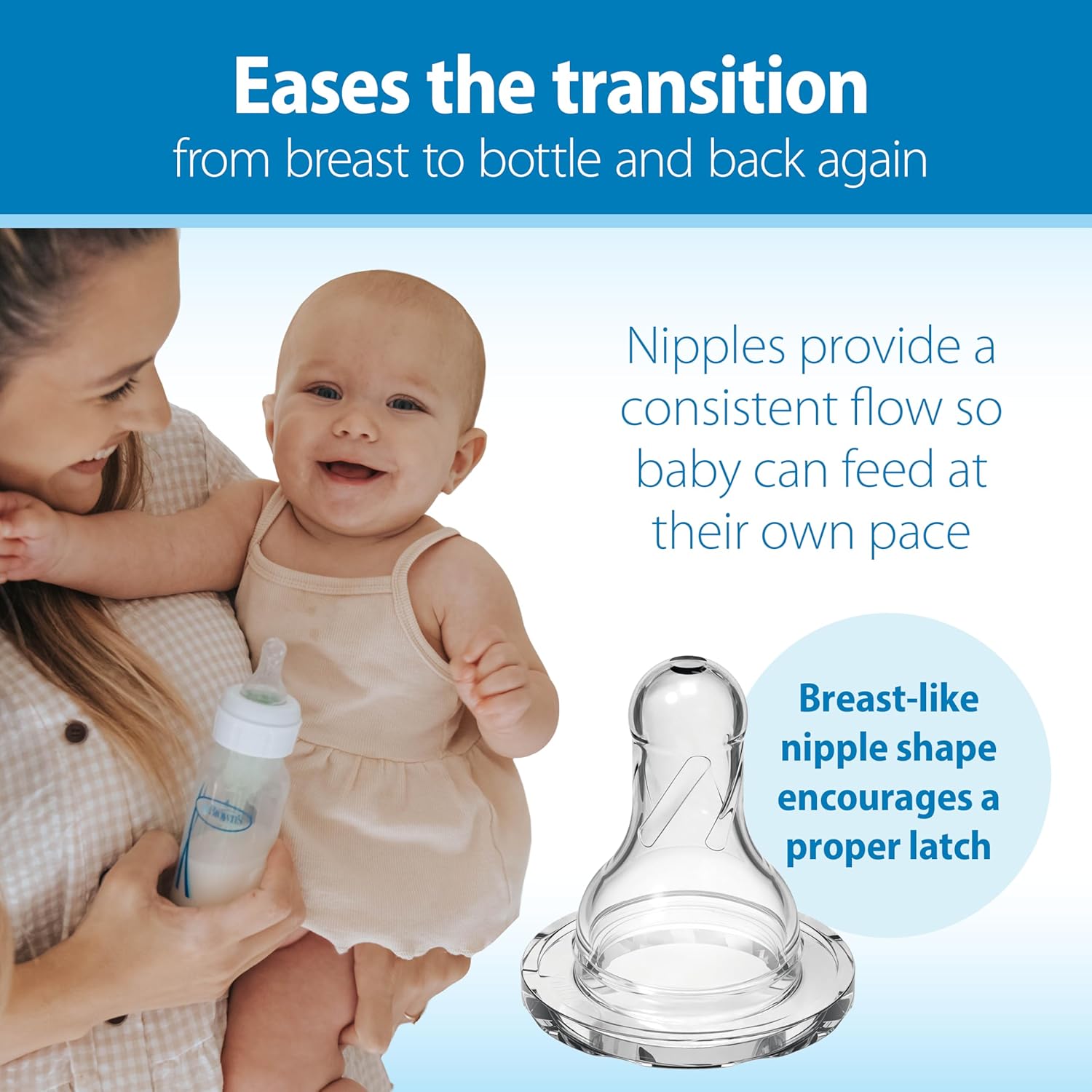 Dr. Brown's Anti-Colic Options+ Narrow Baby Bottle, 4 oz, 4-Pack