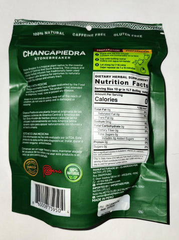 ChancaPiedra StoneBreaker Tea - Premium Organic Chanca Piedra Stone Breaker Tea - Natural Herbal Kidney Stone Crusher Infusion For Kidney Cleanse and Support 1.41 Oz- 40 Gr. (3 Pack)