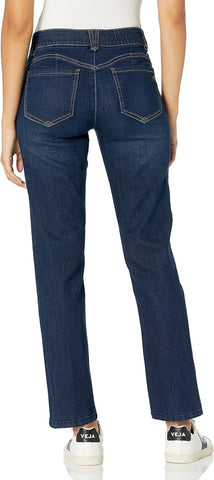 Democracy Women's Petite Ab Solution Straight Leg Jean
