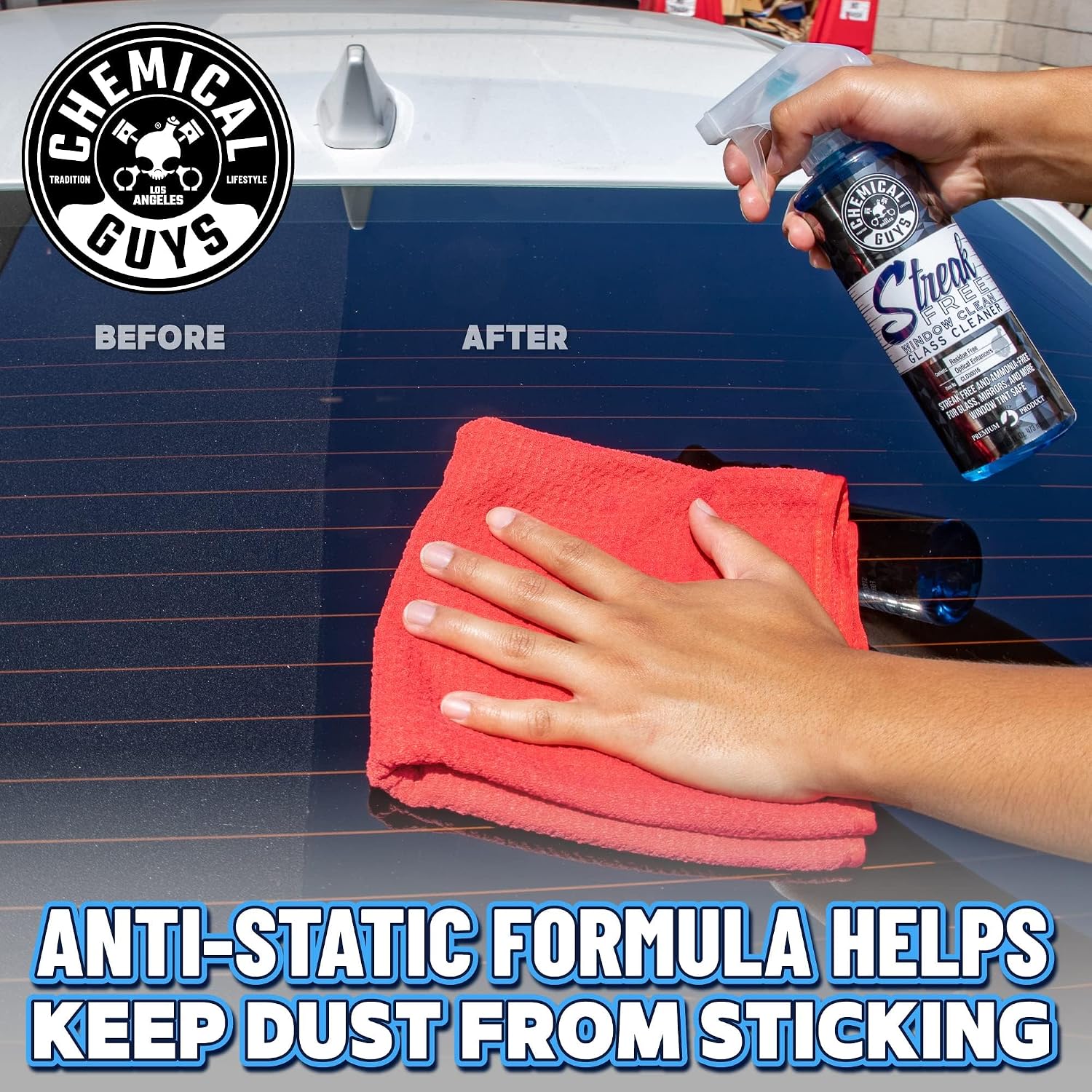 Chemical Guys, Streak-Free Glass & Window Cleaner for Tinted Windows, 16 oz