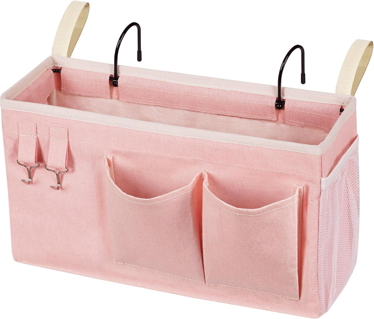 Bedside Caddy, Bedside Storage Bag Hanging Organizer for Bunk Dorm Bed Rail