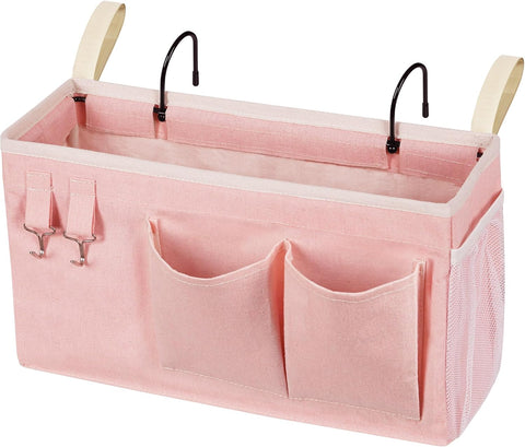 Bedside Caddy, Bedside Storage Bag Hanging Organizer for Bunk Dorm Bed Rail