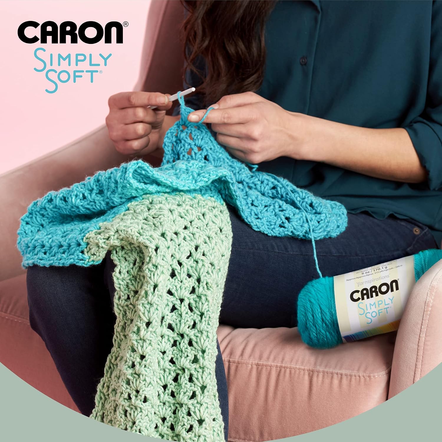 Caron Simply Soft Yarn for Crocheting & Knitting, Plum Wine, 3-Pack