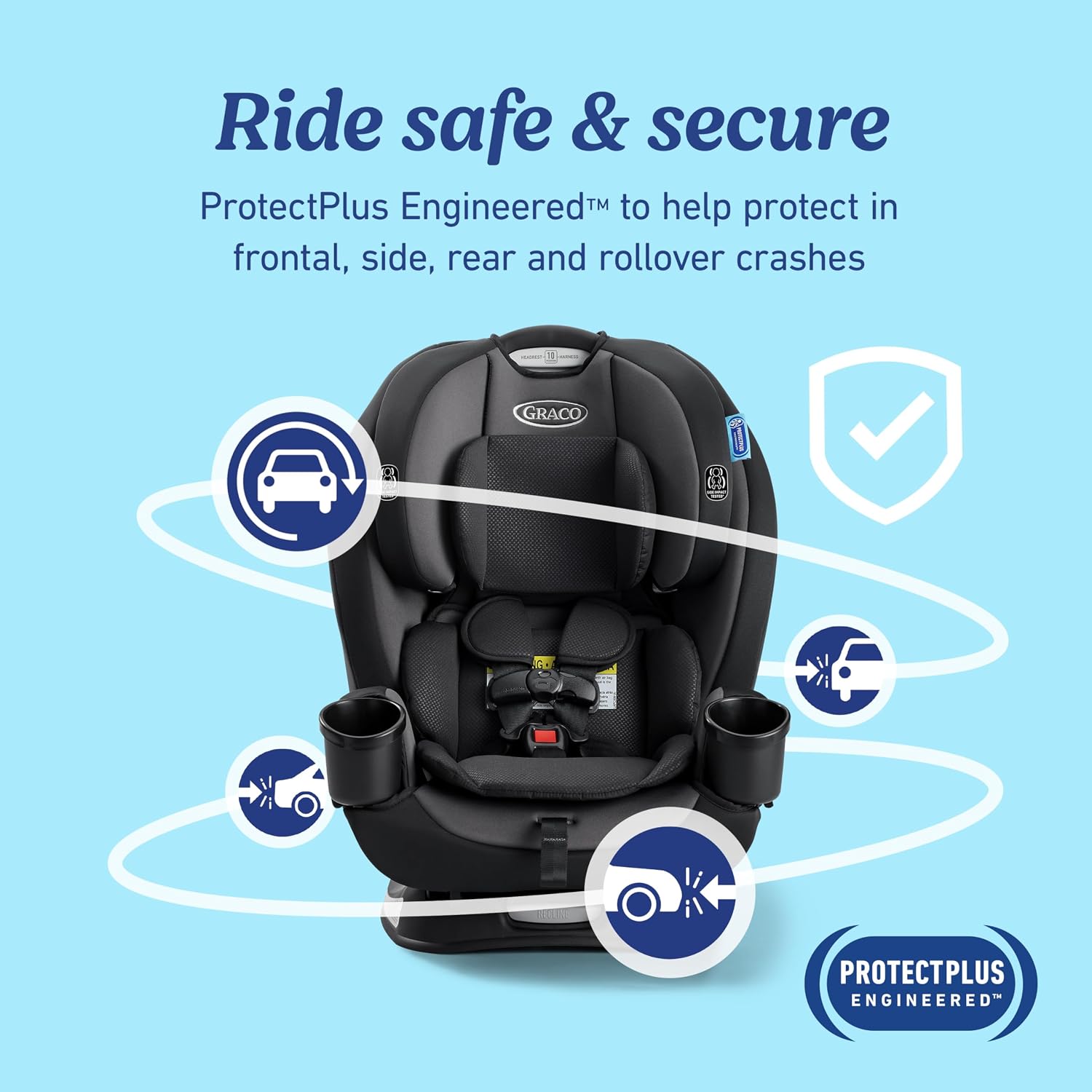 Graco TriRide 3-in-1 Convertible Car Seat, Kipling
