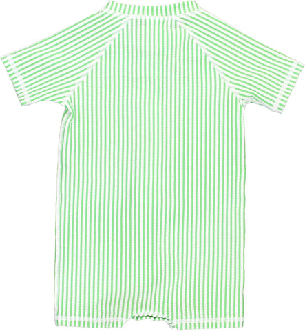 RUGGEDBUTTS Baby Boy Rash Guard Striped - One Piece Sunsuit UPF 50+
