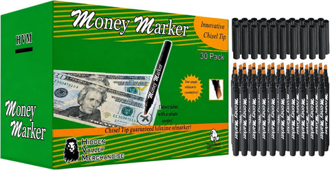 Counterfeit Money Detector Pen (30 Counterfeit Pens) | Detect Fake Bills