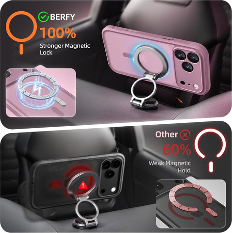BERFY for iPhone 17 Pro Case, Compatible with MagSafe, Mauve