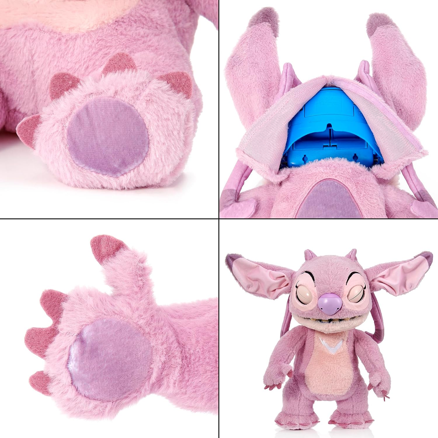 Wow! Stuff Disney Angel Puppetronic by RealFX | Looks, Feels & Sounds Real! | Disney's Lilo & Stitch | Over 100 Action & Sounds | 18" High | Ages 6+