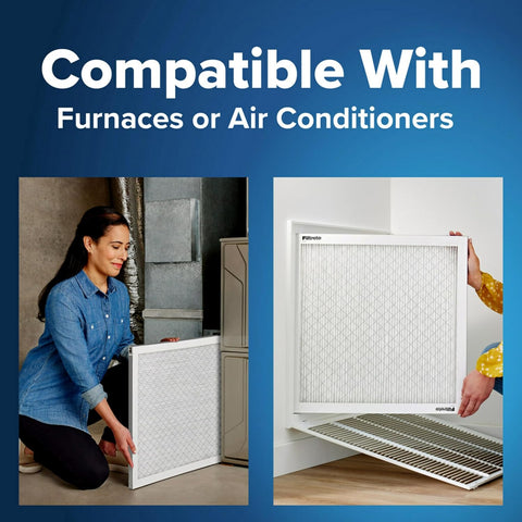 Filtrete 16x25x1 Air Filter MERV 5, 6-Pack AC Furnace HVAC, MPR 300 Basic Dust Defense, Pleated Electrostatic, Removes Lint