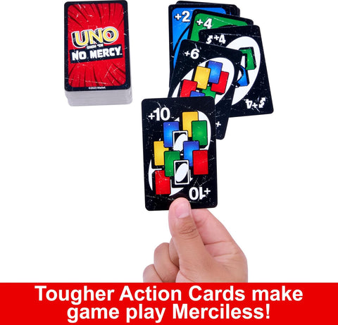 Mattel Games UNO Show ‘em No Mercy Card Game in Storage Tin,Ages 7+