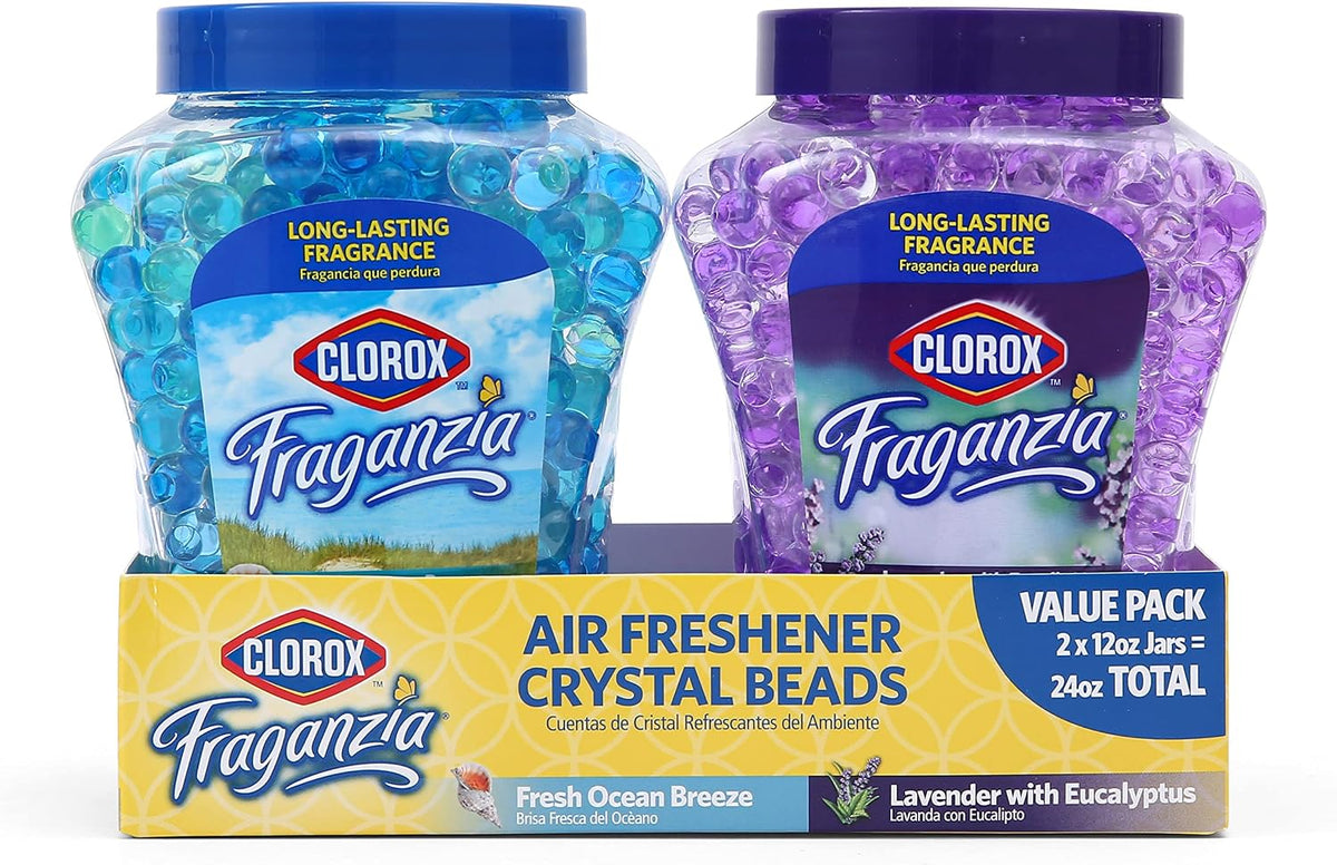 Clorox Fraganzia Twin Pack, Ocean Breeze & Lavender Eucalyptus, 24 Oz