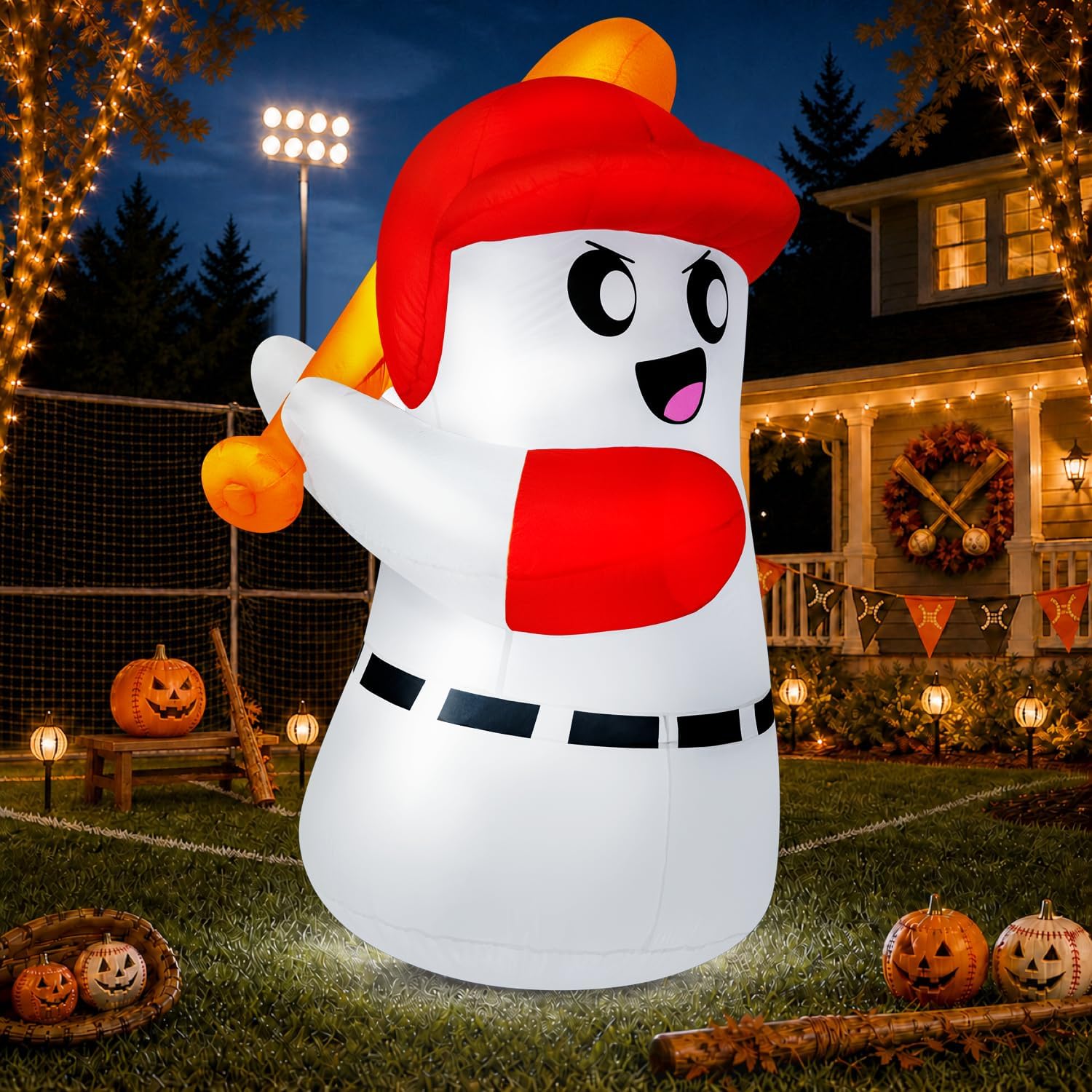 zukakii Halloween Inflatables Decoration Halloween Ghost Batter