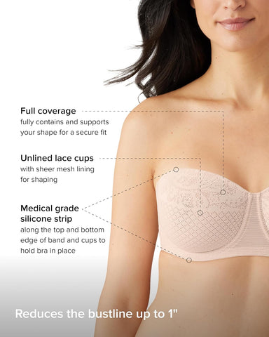 Wacoal Visual Effects Strapless Minimizer Bra