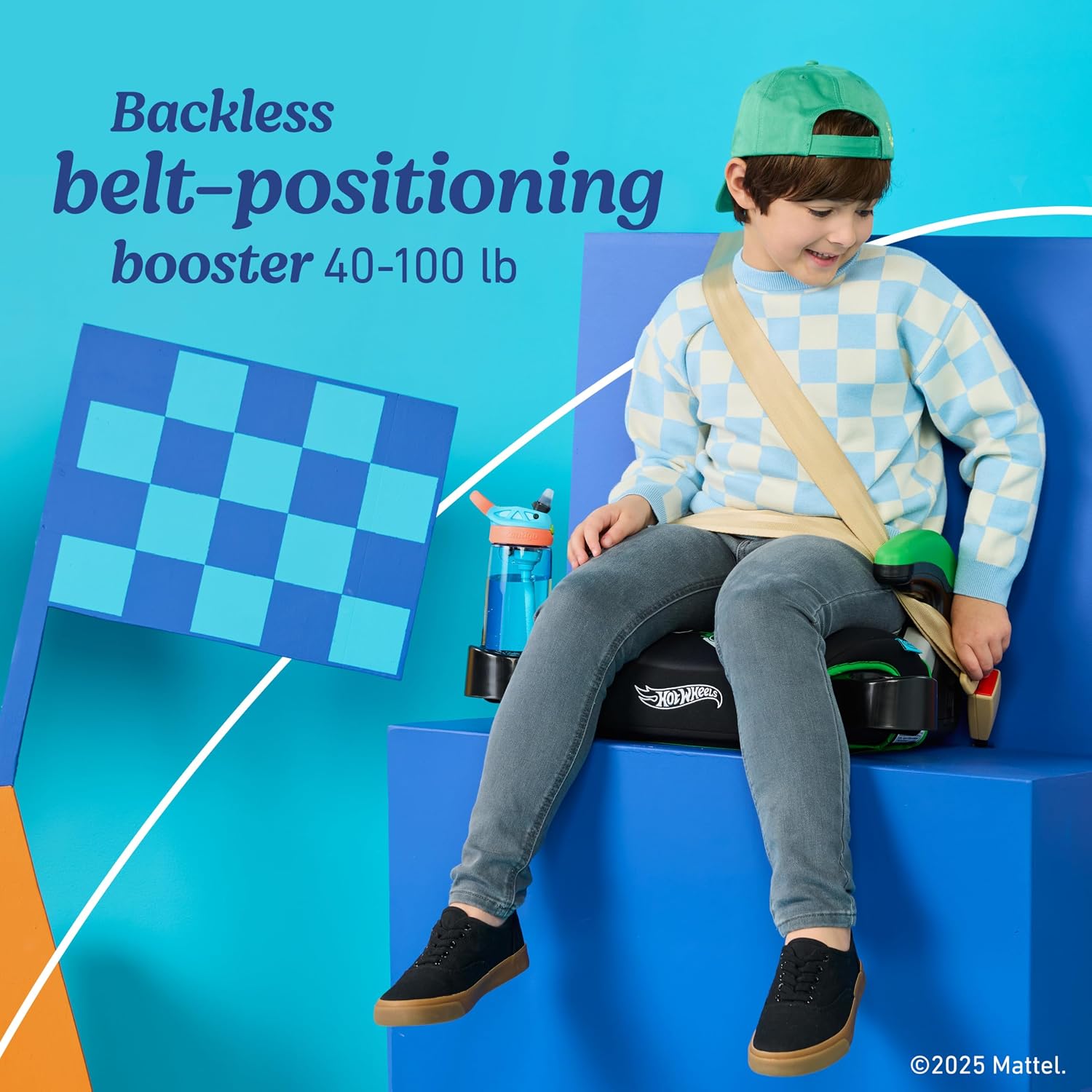 Graco TurboBooster 2.0 Backless Booster Car Seat, Hot Wheels Gamer