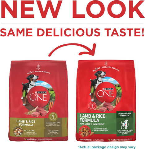 Purina ONE Lamb and Rice Dry Dog Food, 31.1 lb Bag