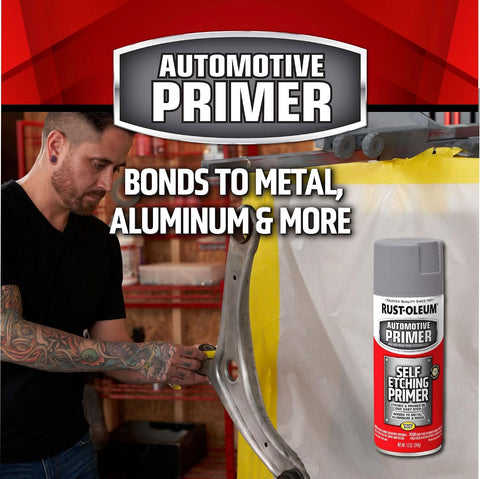Rust-Oleum Automotive Self Etching Primer Spray, Dark Green