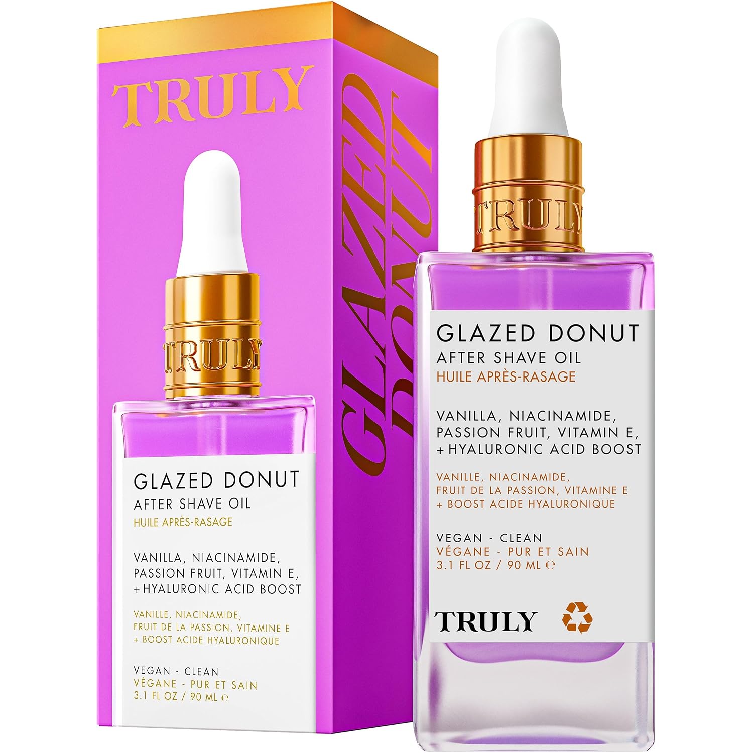Truly Beauty Luxury After Shave Oil | Soothing Treatment for Sensitive Skin | Hyaluronic Acid & Niacinamide | Women's Hydrating Post-Shave Oil for Ingrown Hairs | Bikini Line, Underarms & Legs