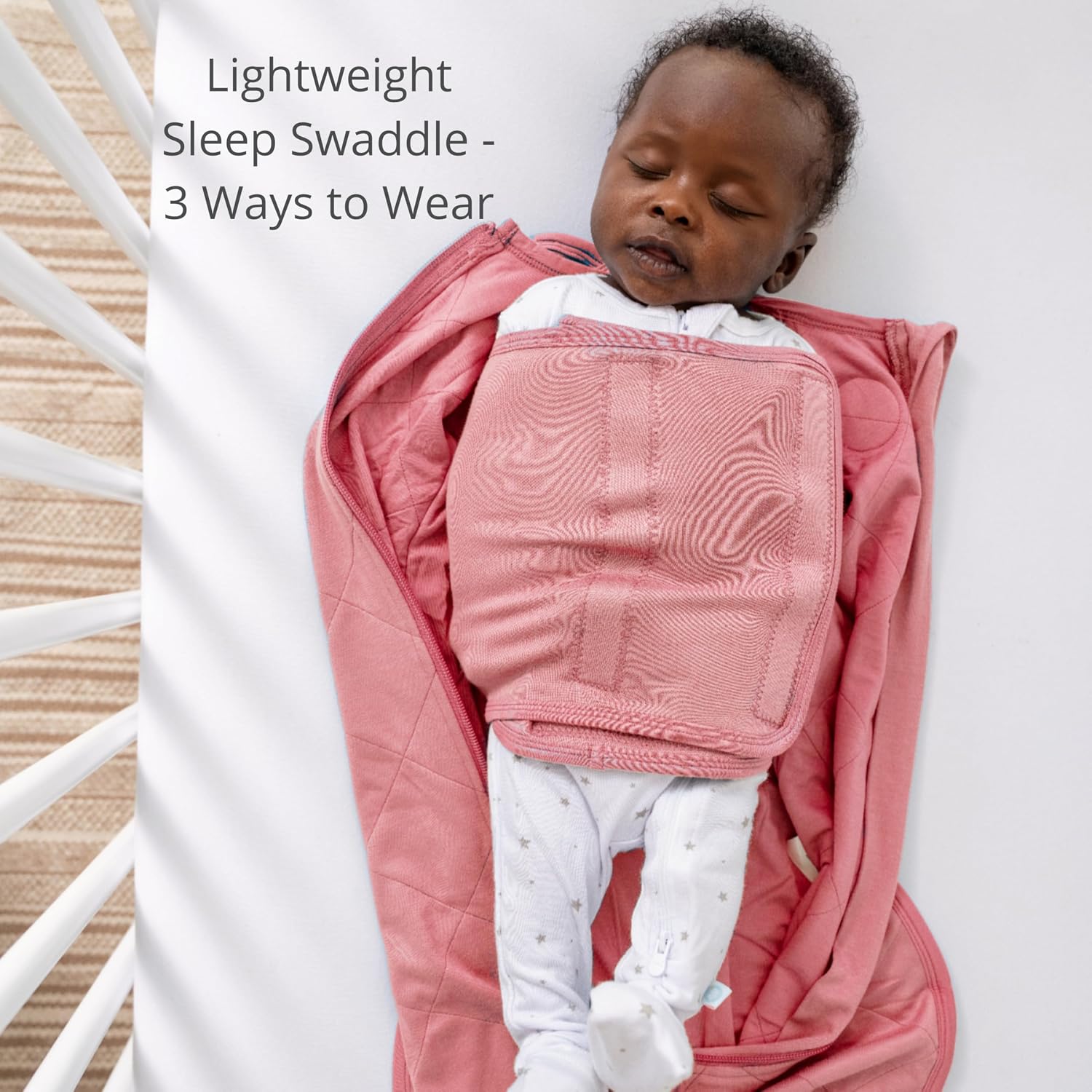 Dreamland Baby Sleep Sack Swaddle, Ultra-Soft Bamboo Viscose (0-6 Months)