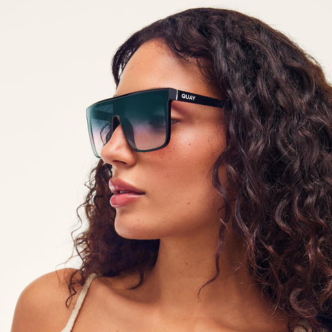 QUAY Nightfall Medium Unixex Shield Sunglasses
