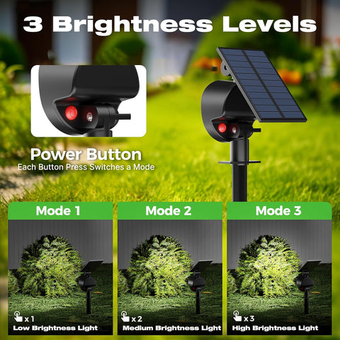 nipify Solar Spot Lights Outdoor Waterproof, Landscape Spotlights