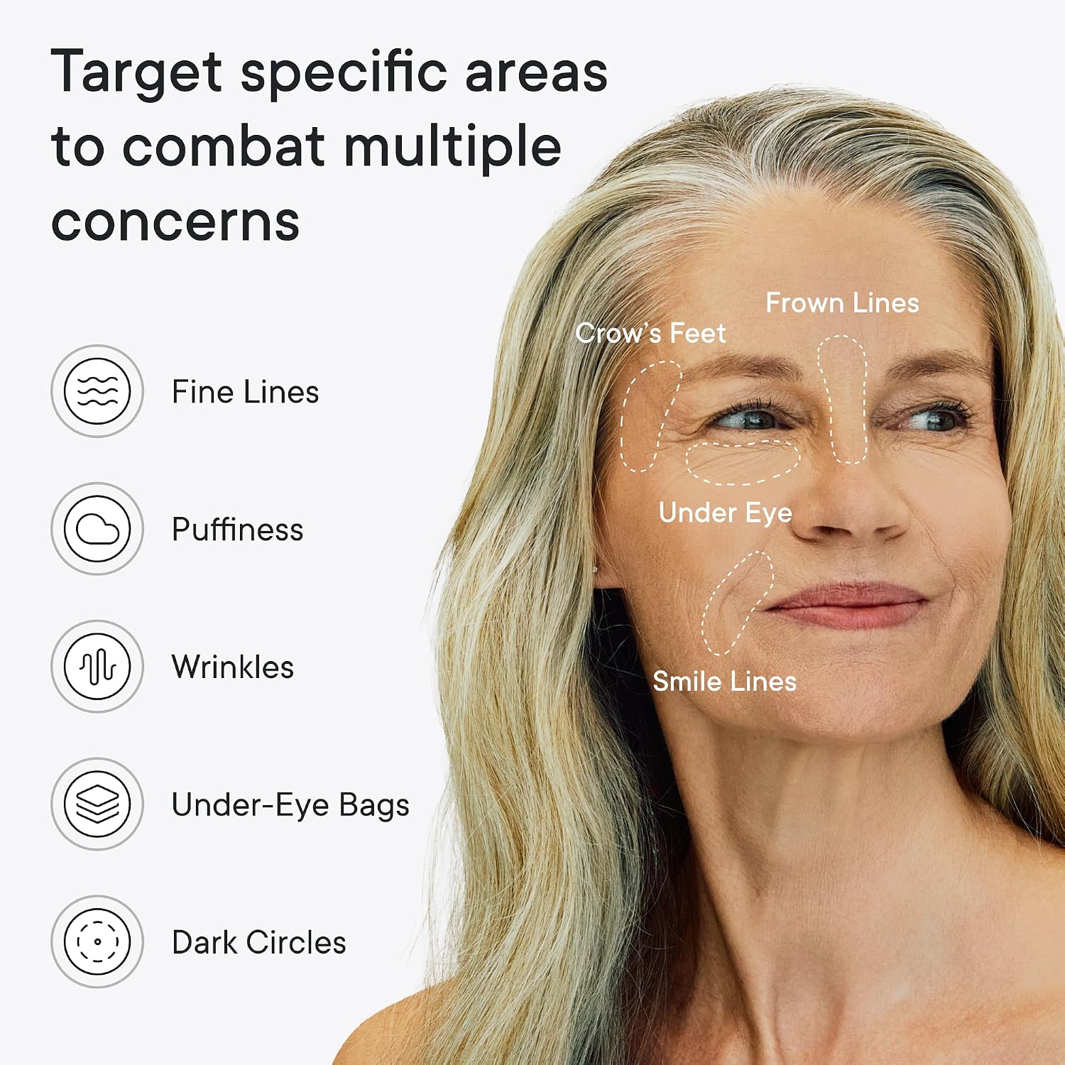 Qure Micro-Infusion Under Eye Patches for Wrinkles, Puffiness, Smile Line and Eye Bags - Retinol, Caffeine & Peptides - Made in Korea - Overnight Care, 8 Pairs (1 Month Supply)