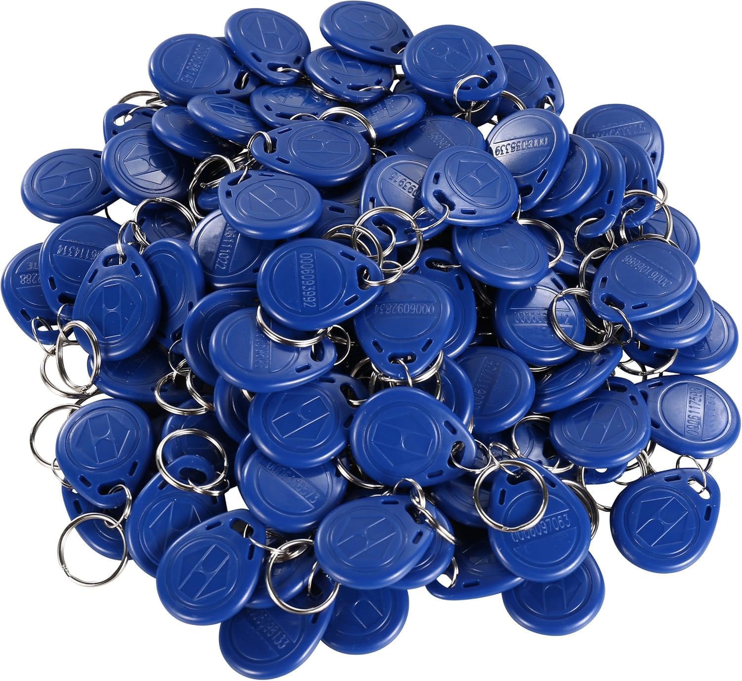 UHPPOTE 125KHz RFID ID Keychain Card Tag Token, Access Key Fob, 100 Pack