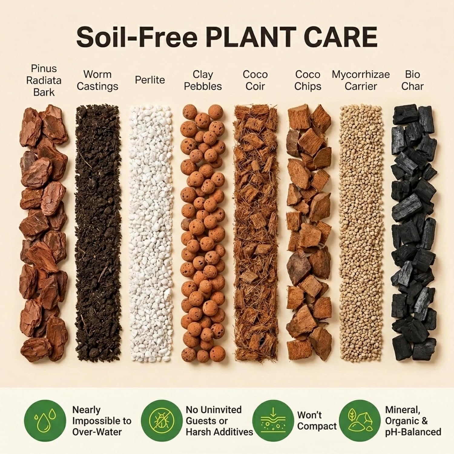 Molly's Aroid Potting Mix, Chunky Soil-Free for Indoor Plants 10 Dry Quarts