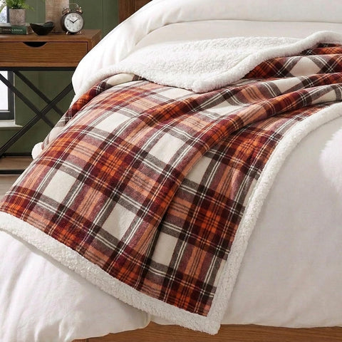 Eddie Bauer - Sherpa Reverse Throw Blanket for Bed or Couch, 50 x 60