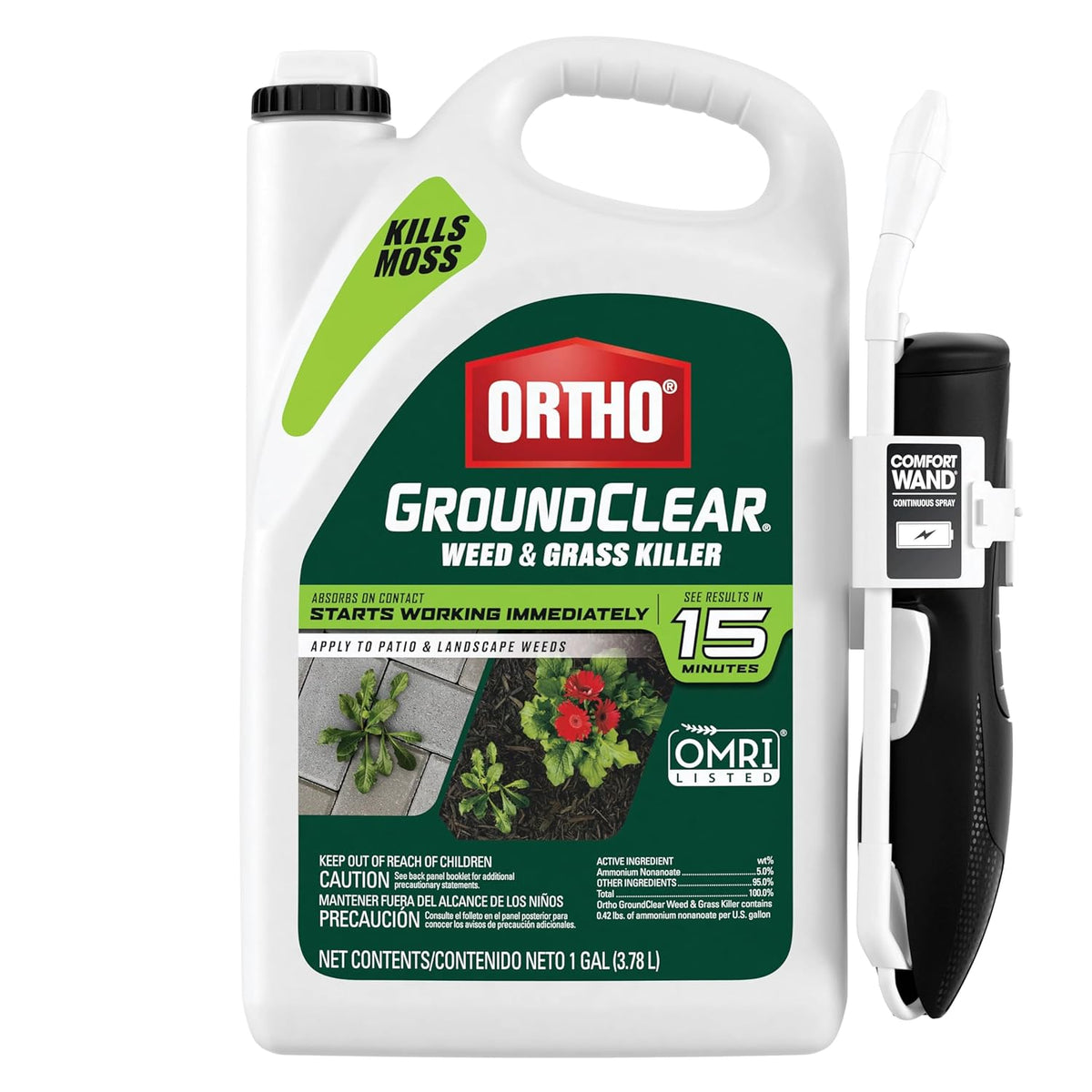 Ortho GroundClear Weed & Grass Killer with Comfort Wand, 1 gal.