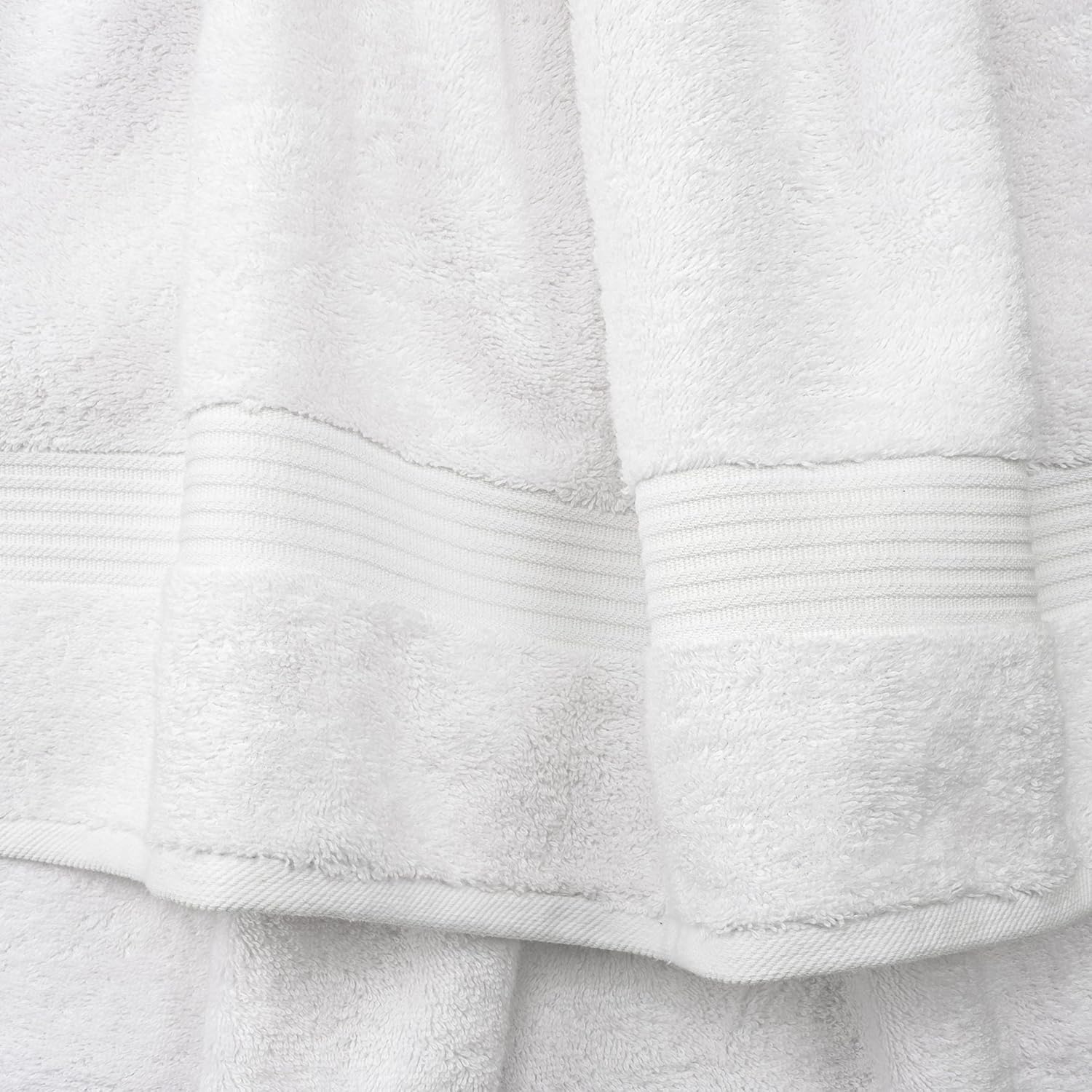 Cotton Paradise 100% Cotton Turkish Towel Set, Soft Absorbent Quick Dry, 4 Piece Washcloth Set, Snow White