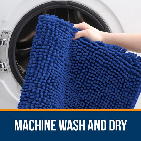 OLANLY Bathroom Rugs 35x24, Extra Soft Absorbent Chenille Bath Rugs