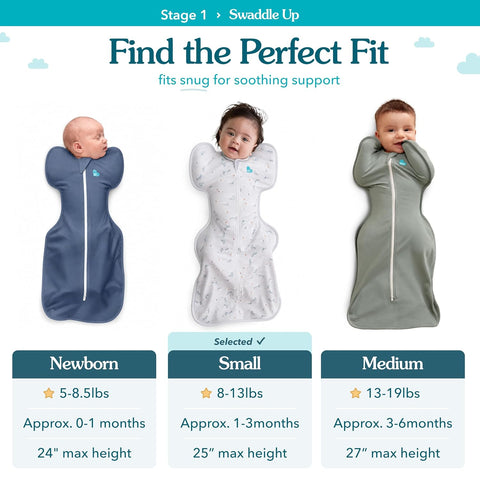 Love to Dream Swaddle Up, Baby Sleep Sack | 1.5 TOG, 8-13 lbs, Olive