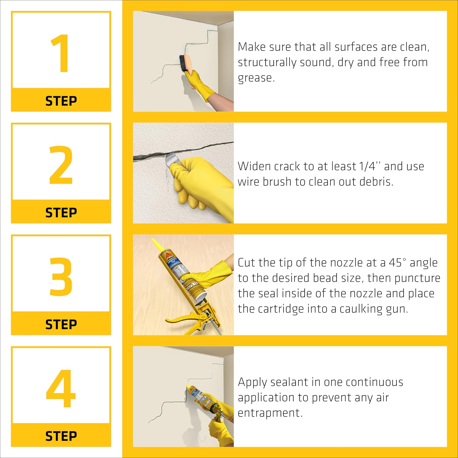SIKA Sikaflex Concrete Fix Crack and Joint Sealant, Limestone, 10.1 fl oz