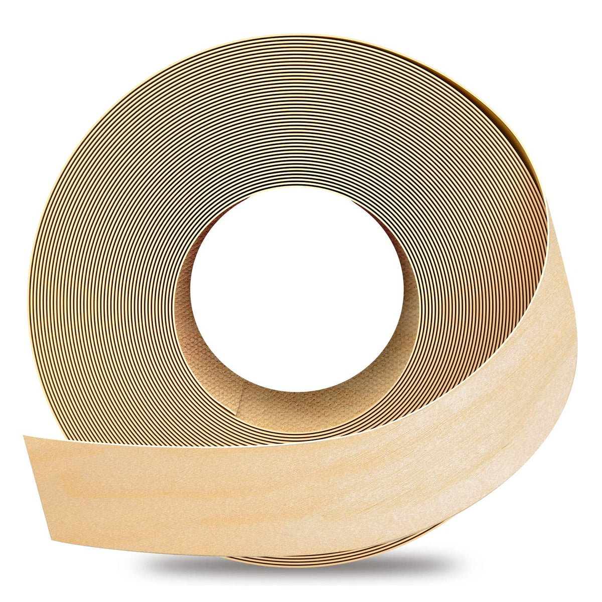 GSCIT Club Birch Edge Banding, 1 1/2 inch x 50ft roll Wood Veneer Edge Banding Preglued Flexible, Veneers Tape Cabinet Plywood