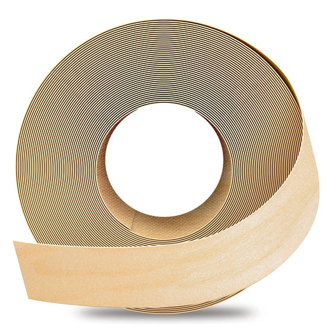 GSCIT Club Birch Edge Banding, 2 inch x 500ft roll of Wood Veneer Edge Banding Preglued Flexible, Wood Tape Banding for Cabinet Plywood