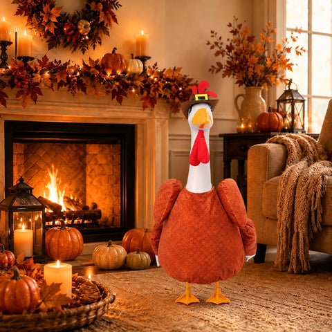 Thanksgiving Porch Goose Outfit Turkey Costume for 23" Goose, Yard Decor