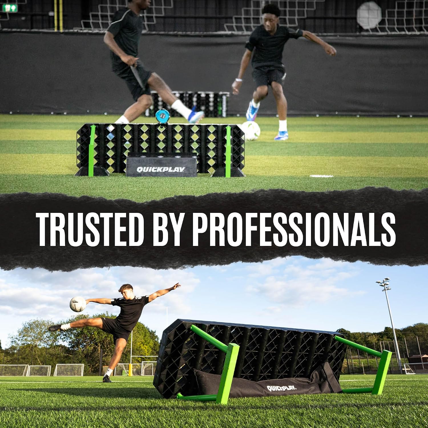 QUICKPLAY Replay Station Soccer Rebounder Board - 4-in-1 Passing Trainer