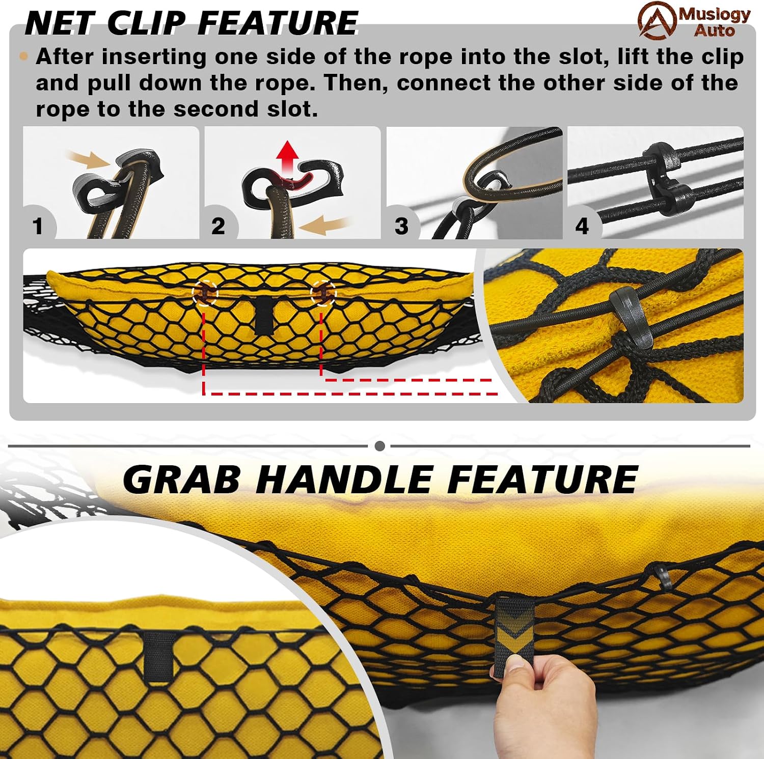 Muslogy Cargo Net for Toyota Tundra 2007-2024 2025 2026 Accessories