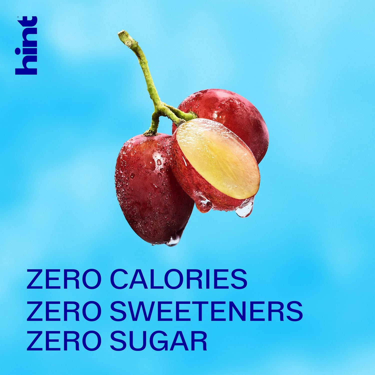 Hint Flavored Water Zero Sugar 0 Calories - Grape (12 pack)