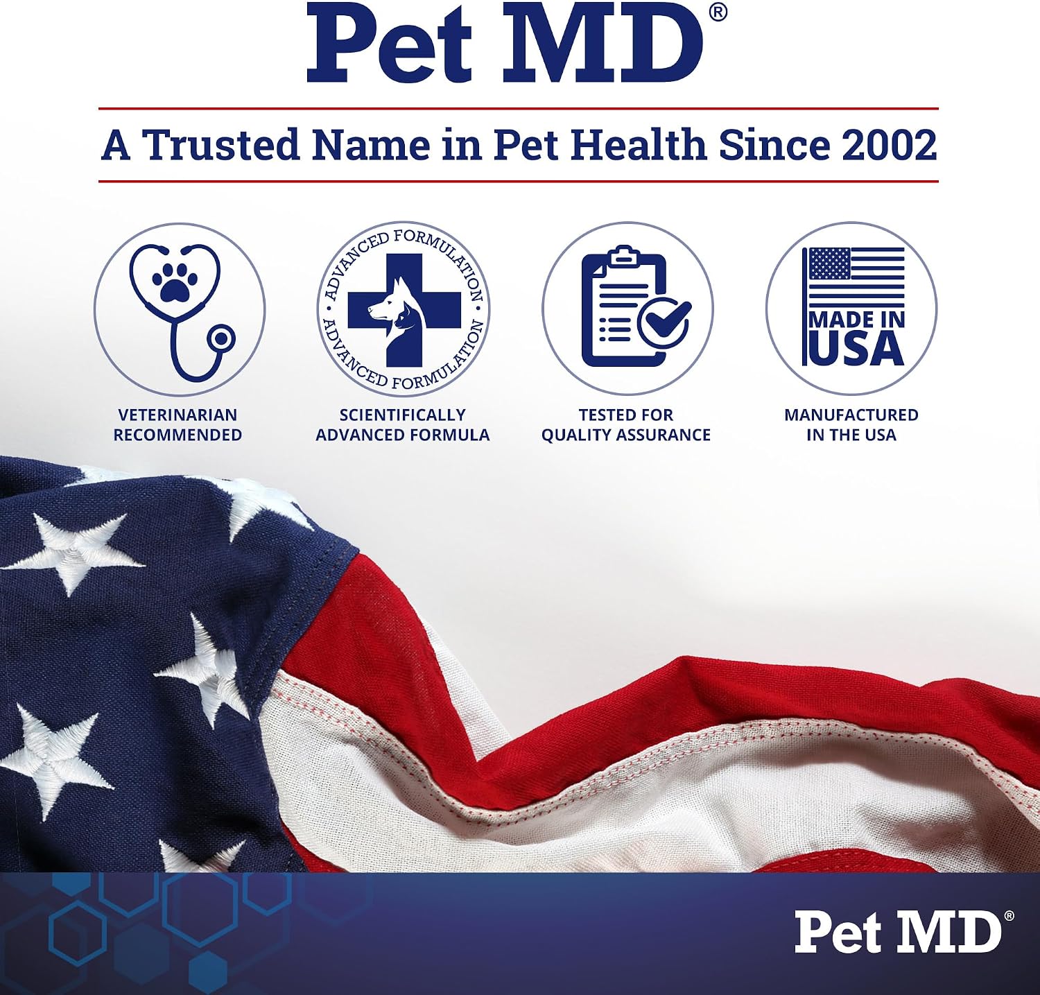 Pet MD Topical Wipes for Cleansing - with Aloe for Cats and Dogs - 50 Count