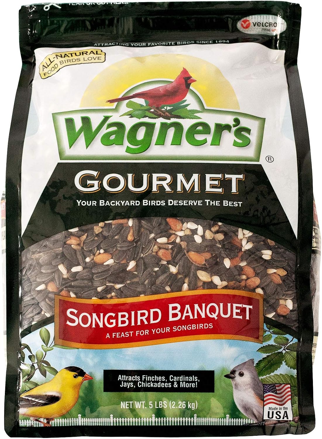 Wagner's 82042 Songbird Banquet Wild Bird Food, 5-Pound Bag