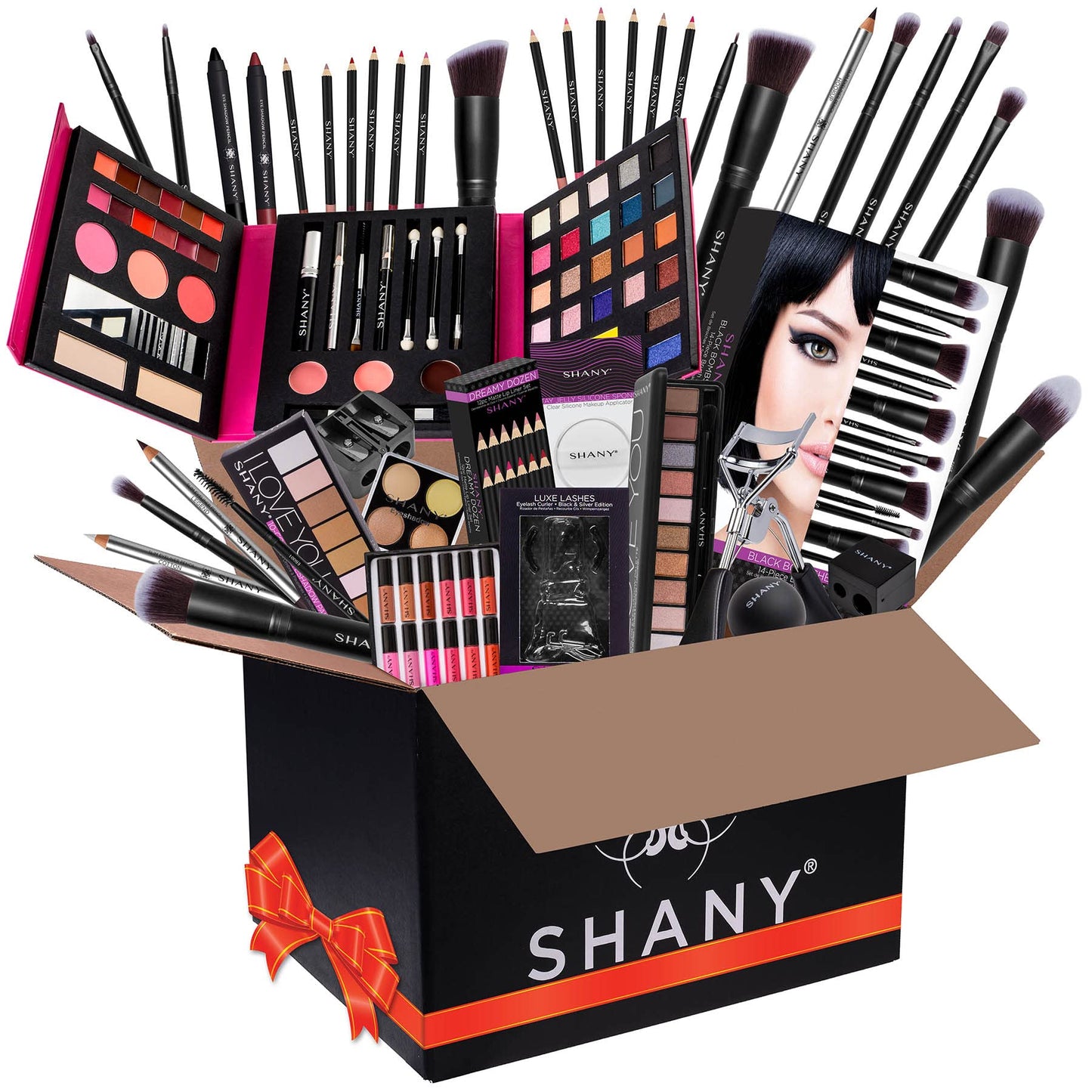 SHANY Cosmetics SHANY Gift Surprise- AMAZON EXCLUSIVE - All in One Makeup Bundle - COLORS & SELECTION VARY MULTI-COLORED, Unscented